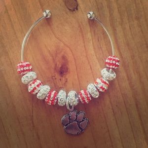 Clemson football bracelet